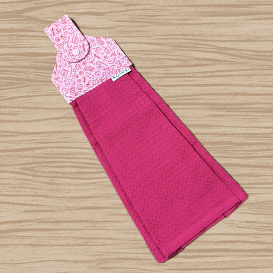 OH SEW ROSY: Hanging Towels -Christmas Pinks