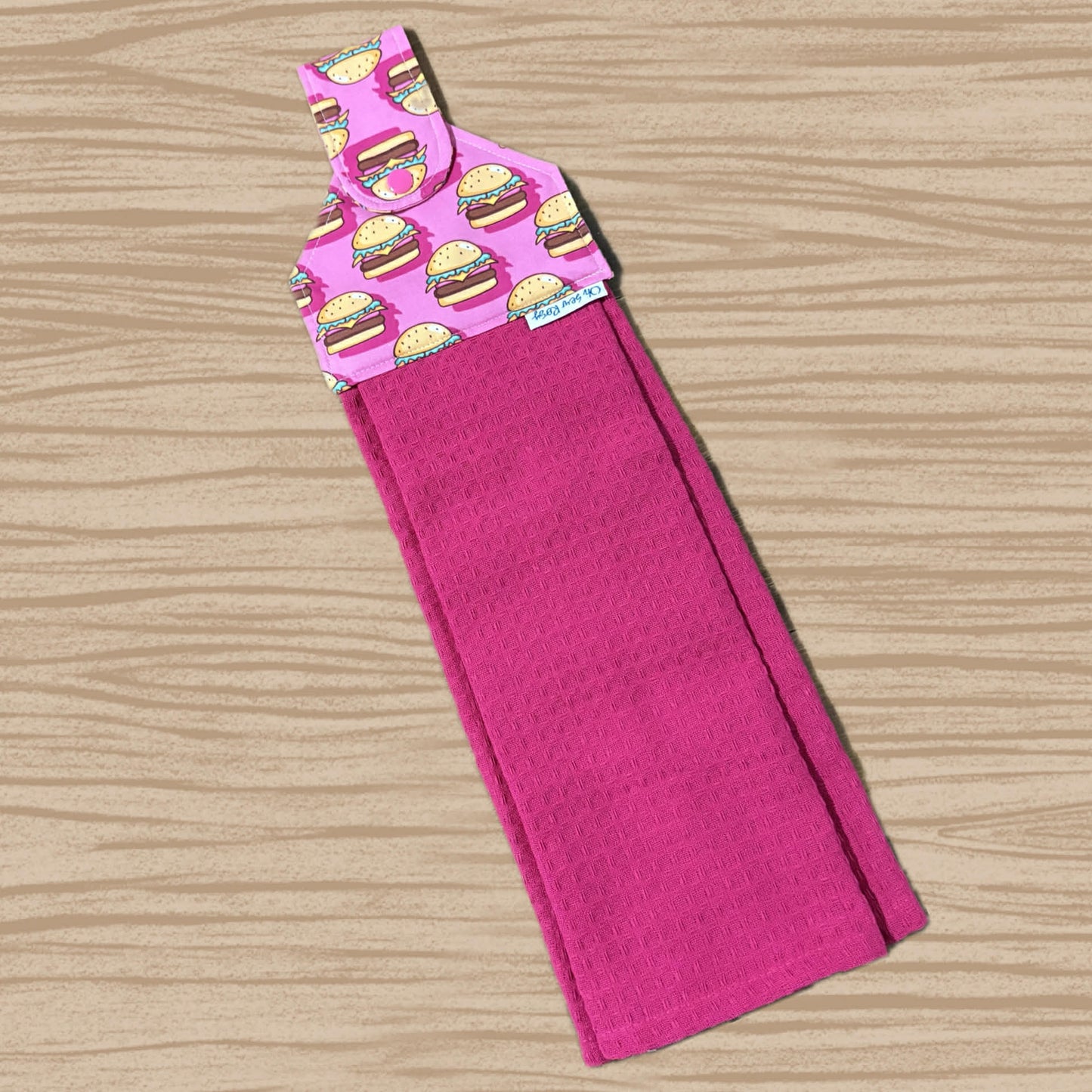 OH SEW ROSY: Hanging Towels - Burgers (Laura Wayne print)