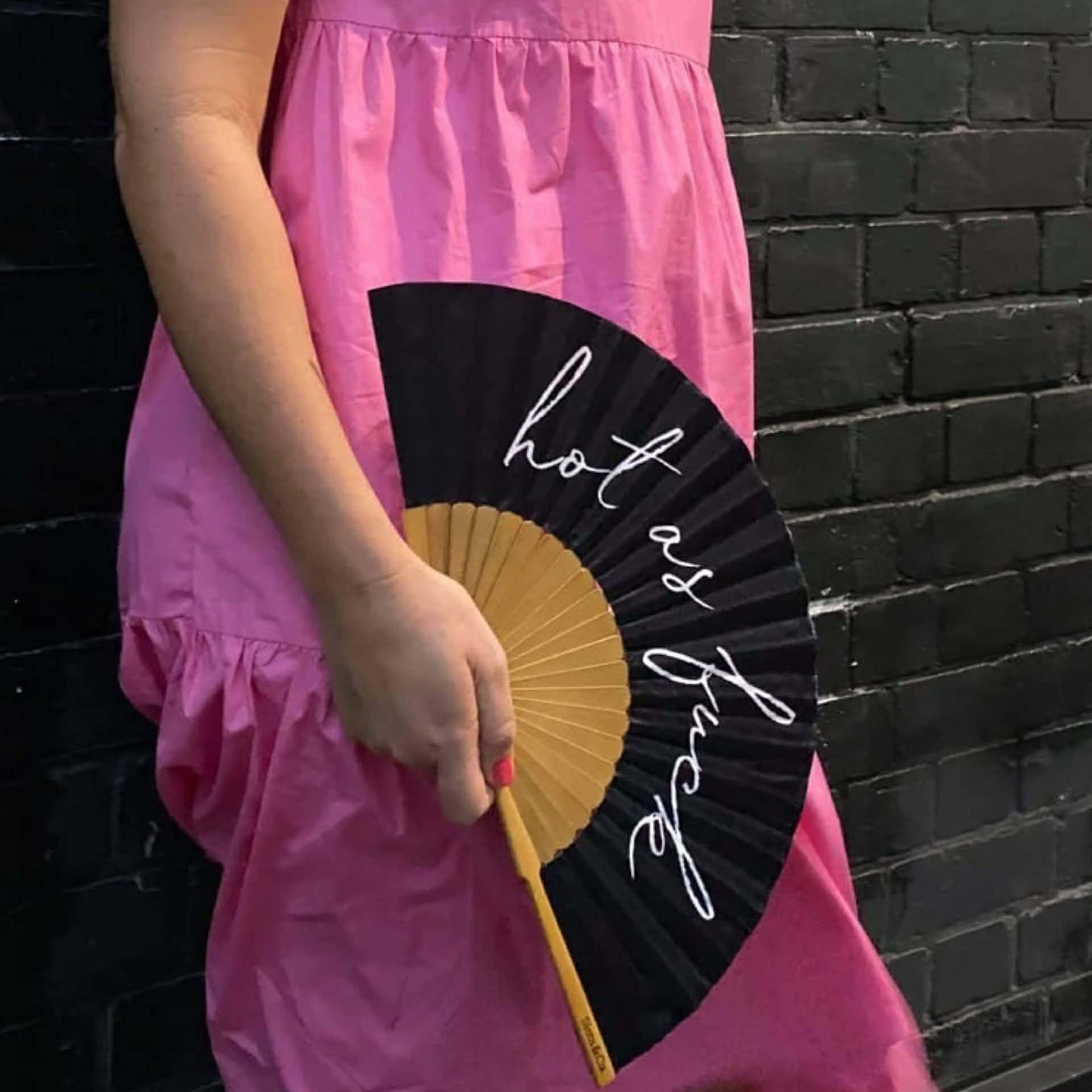 SISTA & CO. - BESPOKE HAND FANS - Hot As F - Medium