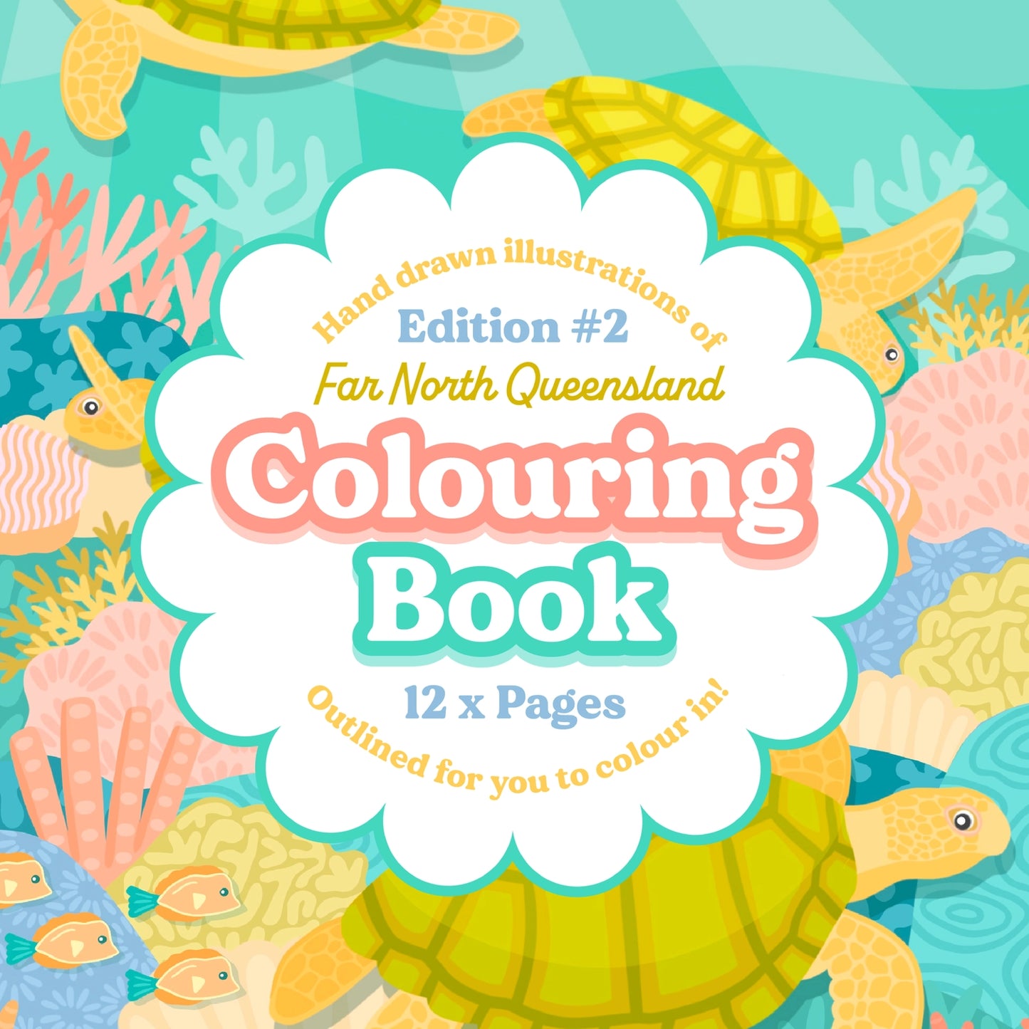 Designs by Claudia - Far North Queensland Colouring Book