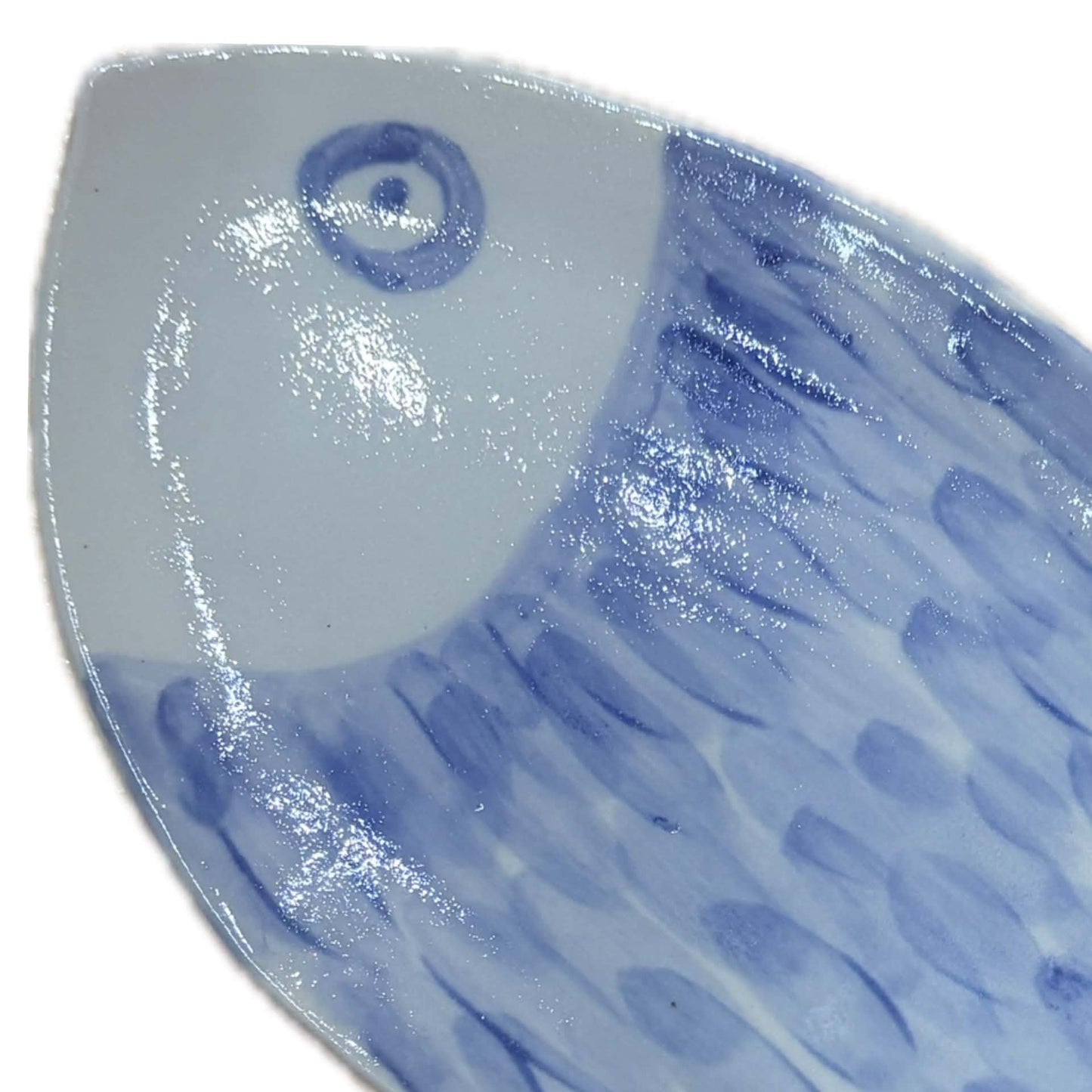 EARTH BY HAND- Hand Built Painted "Fish" Platter
