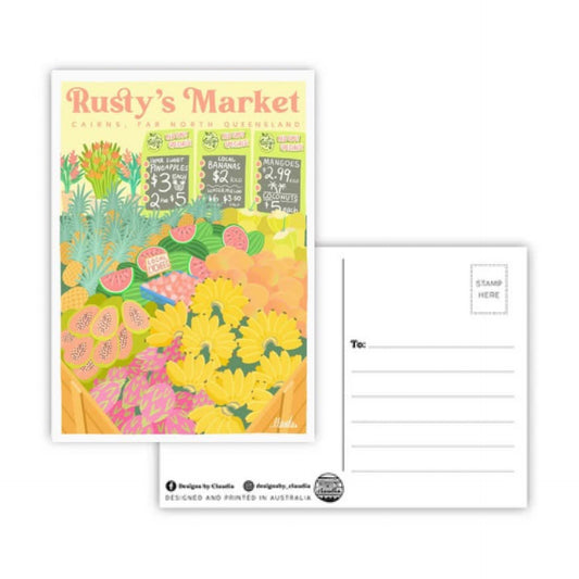 Designs by Claudia - Rusty's Market - Postcard