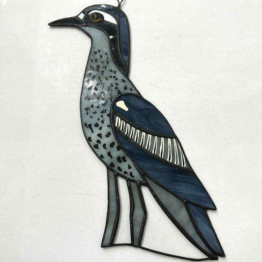 SWAN GLASS - TWILIGHT THE CURLEW (BUSH STONE CURLEW) - Stained Glass Ornament