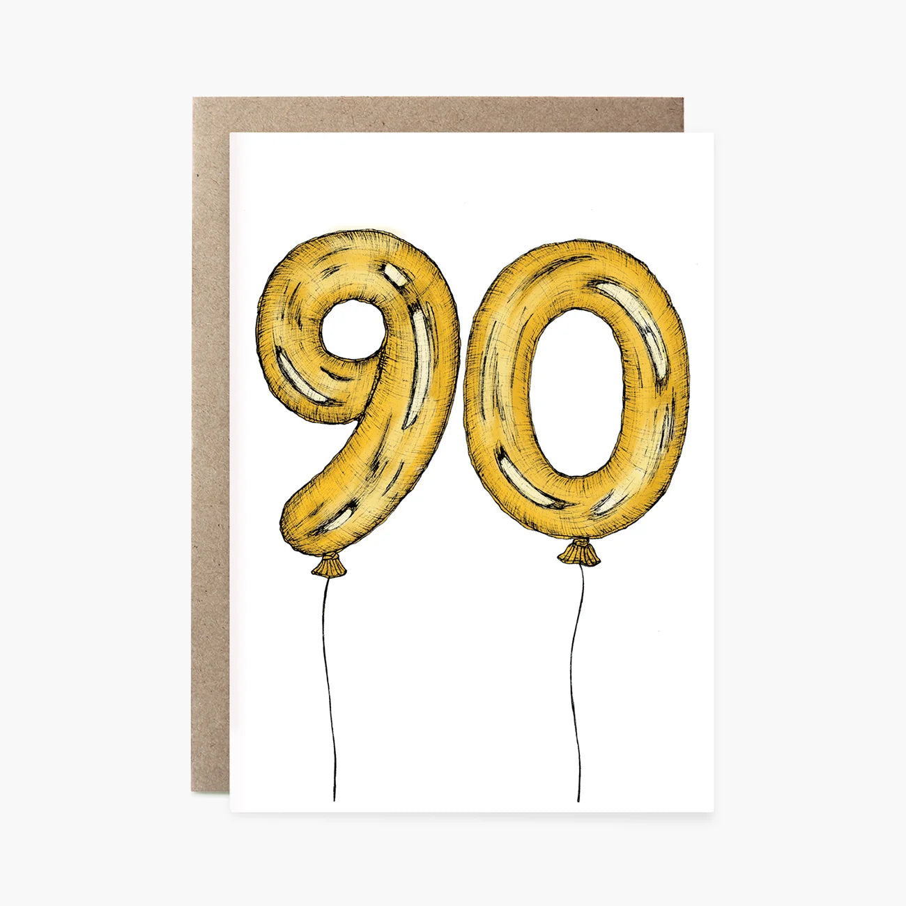 The Nonsense Maker- Ninetieth Birthday Balloons - 90th Birthday Card