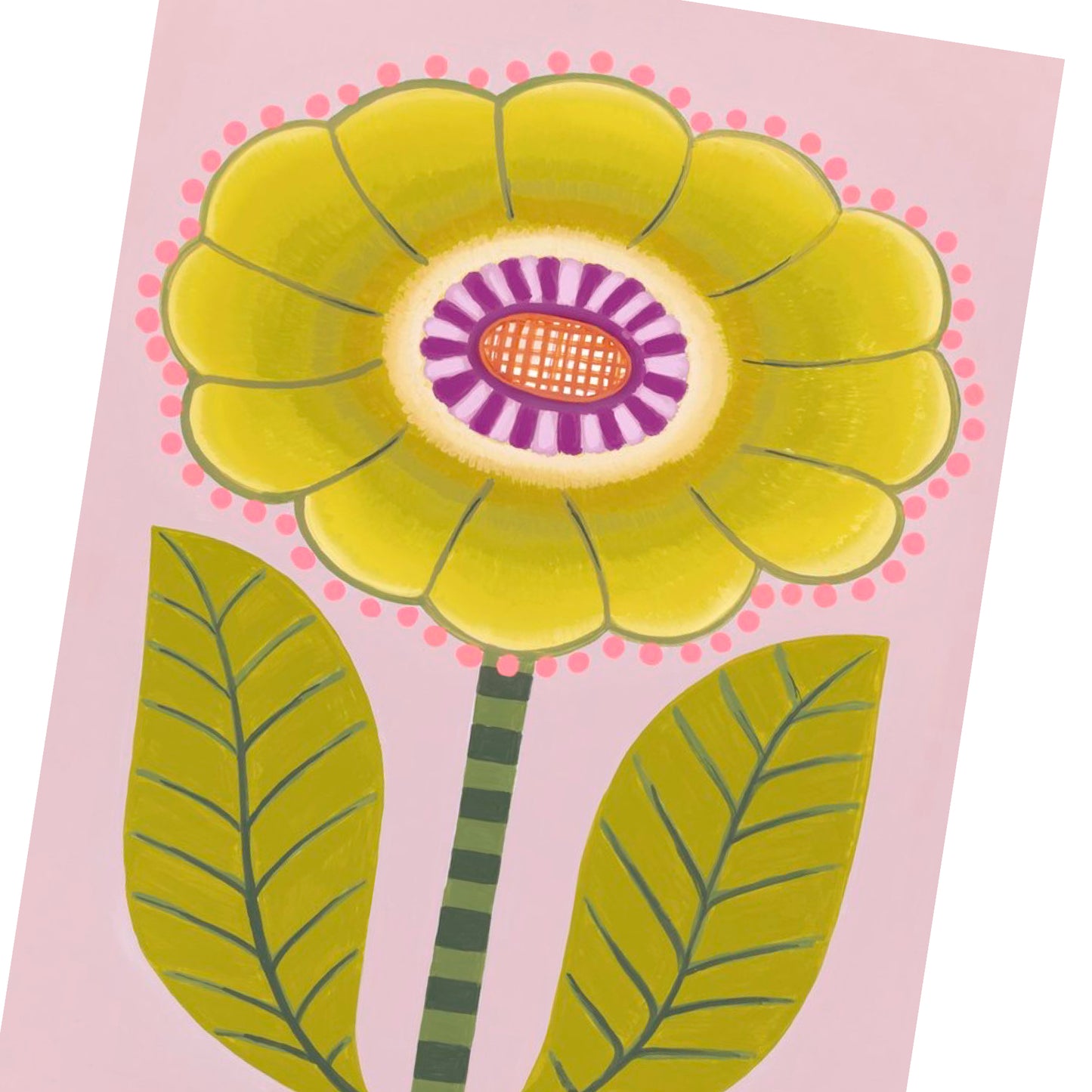 CLAIRE ISHINO- MEDIUM LIMITED EDITION A4 PRINTS- Yellow Bloom