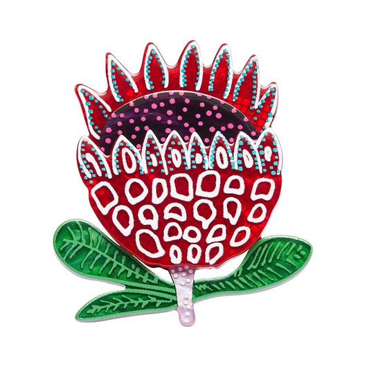 ERSTWILDER - Prophetic Protea Brooch- Lauren Rogers Collection