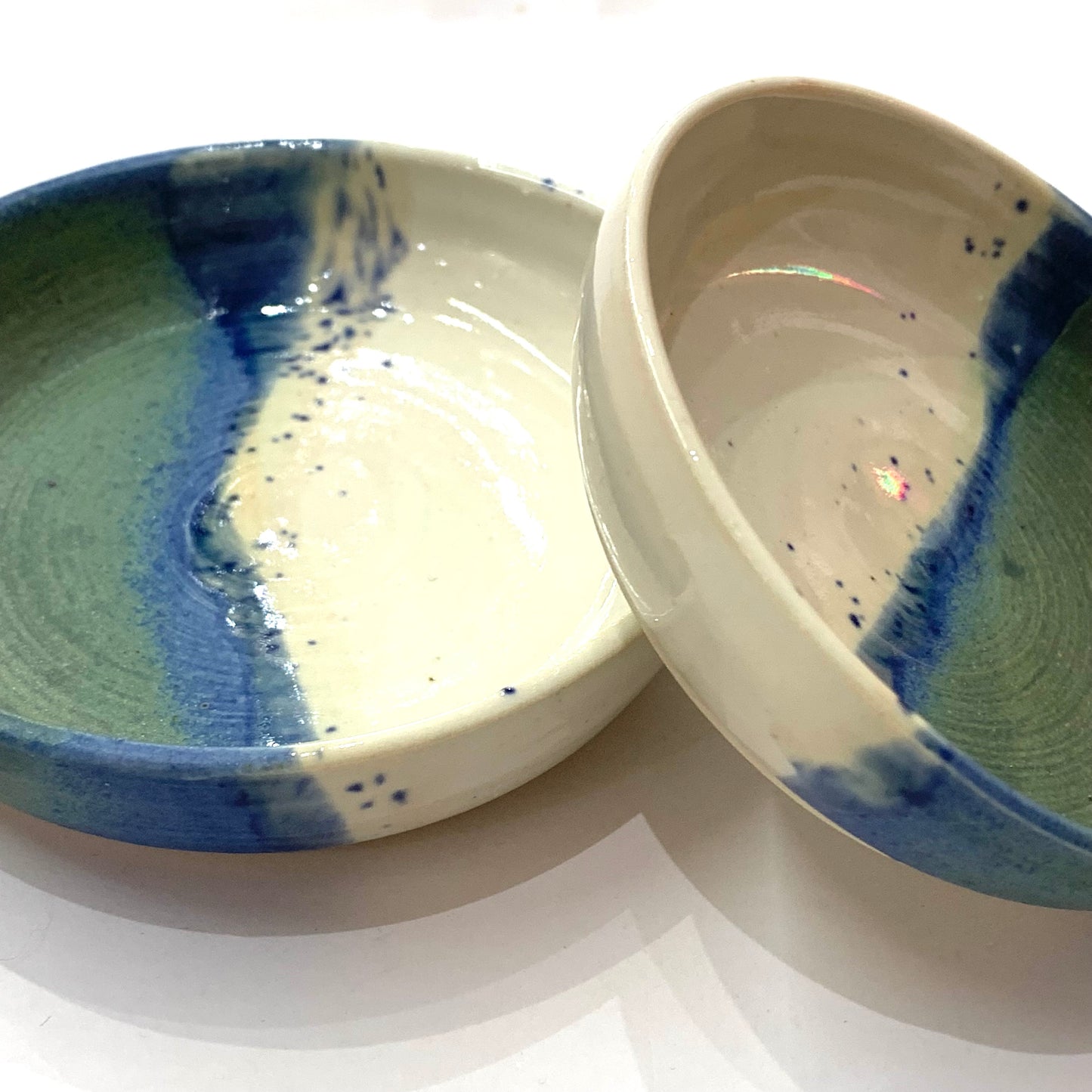 EARTH BY HAND- Set of 2 Tapas/Trinket Dishes- #3