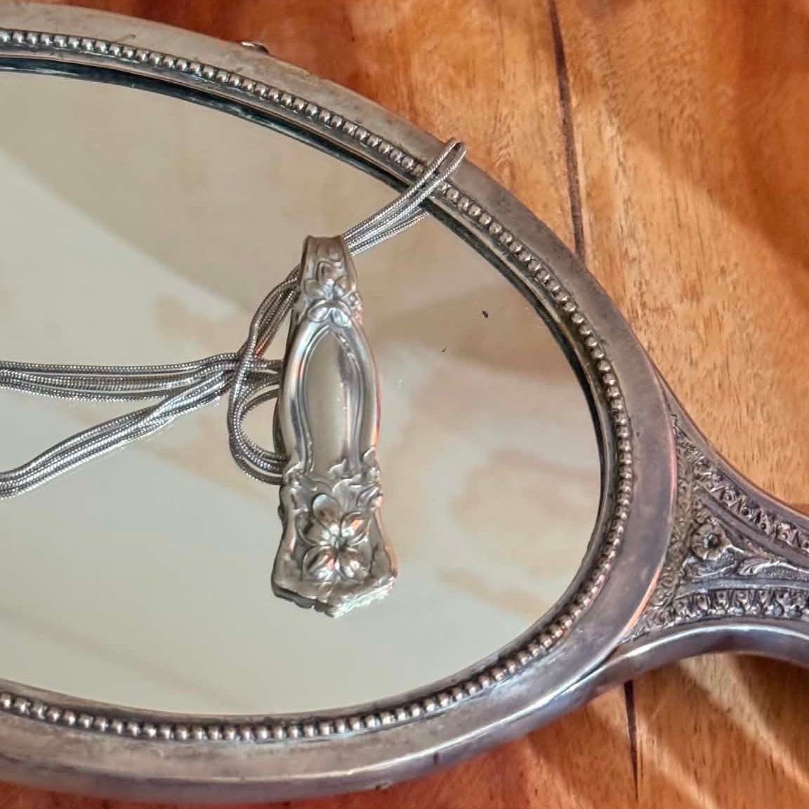 MOLLY MADE- Vintage 1900s Dessert Spoon Handle Pendant Necklace