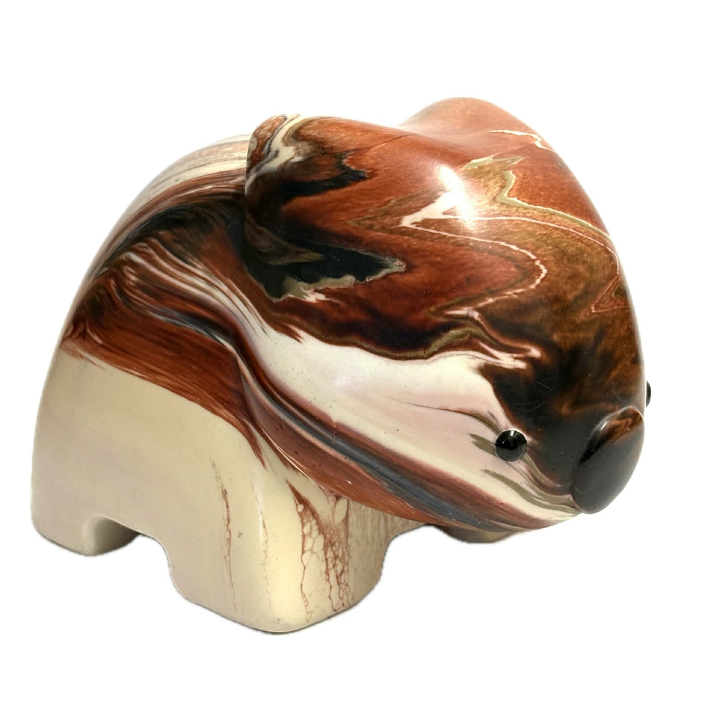 PETE CROMER - RESIN WOMBAT Natural #3 - Tiramisu