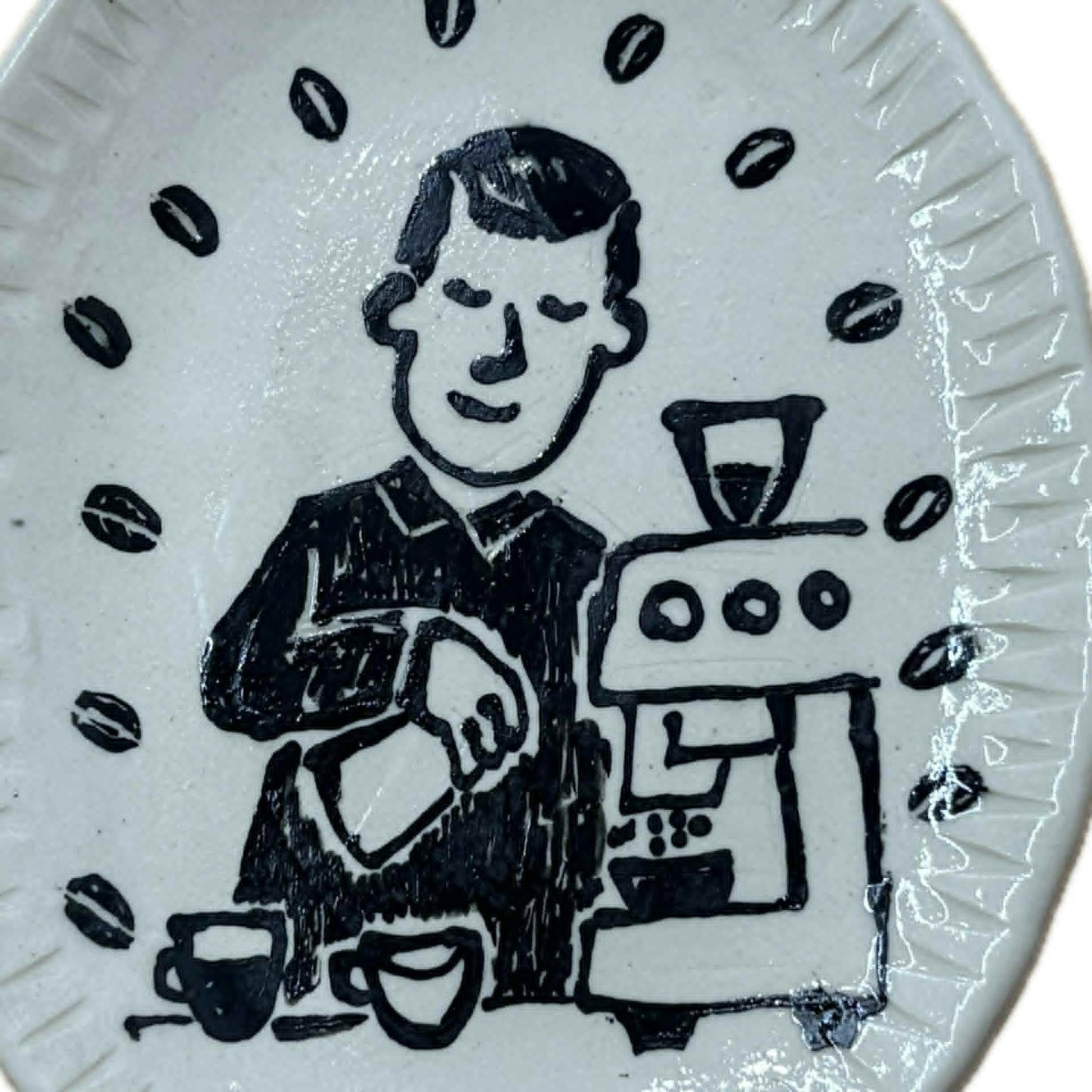 BELOVED POTTERY - Drawing Plate (small) - Barista