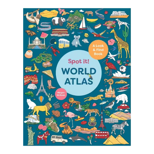 BOOKS & CO- Spot It: Around the World Atlas- By Megan McKean
