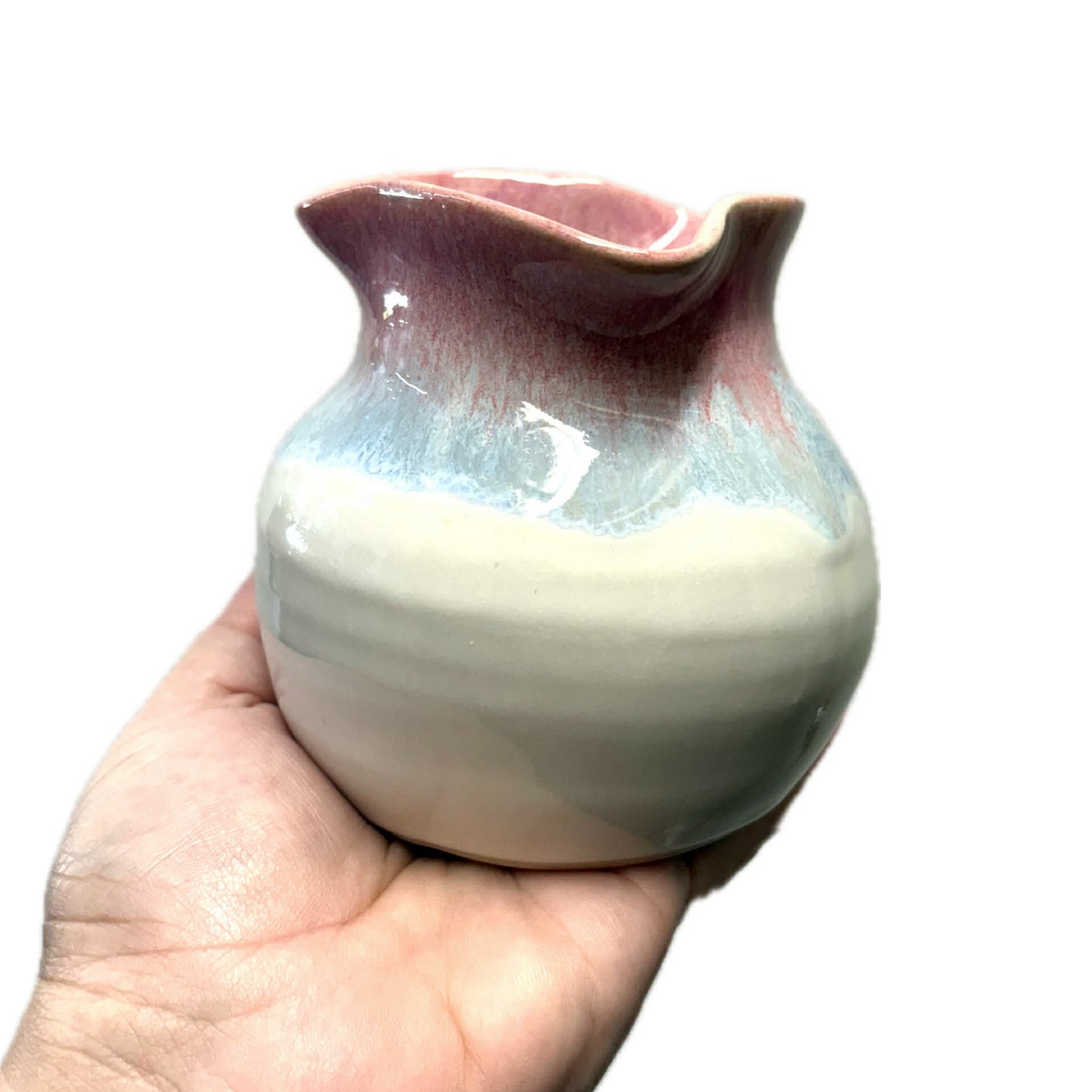 EARTH BY HAND- Pink and Blue Drizzle Vase