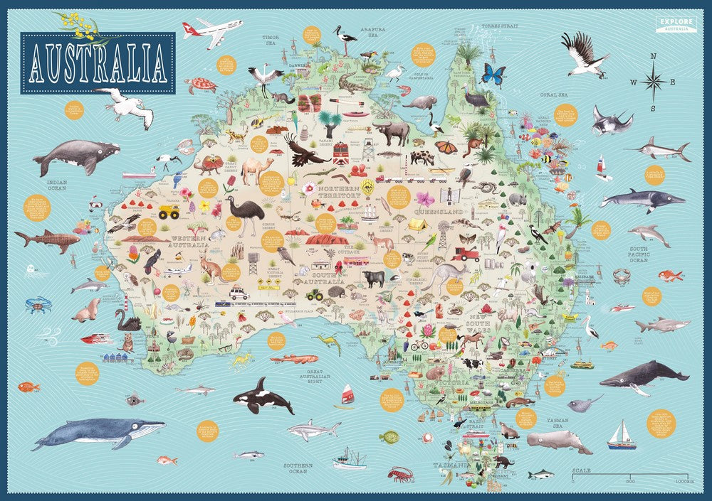BOOKS & CO - Australia Map Puzzle by Tania McCartney