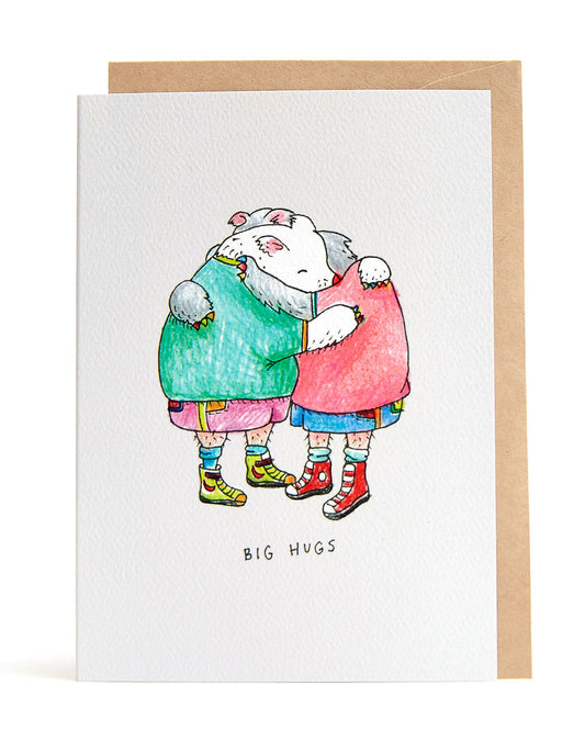 WALLY PAPER CO - BIG HUGS- Greeting Card