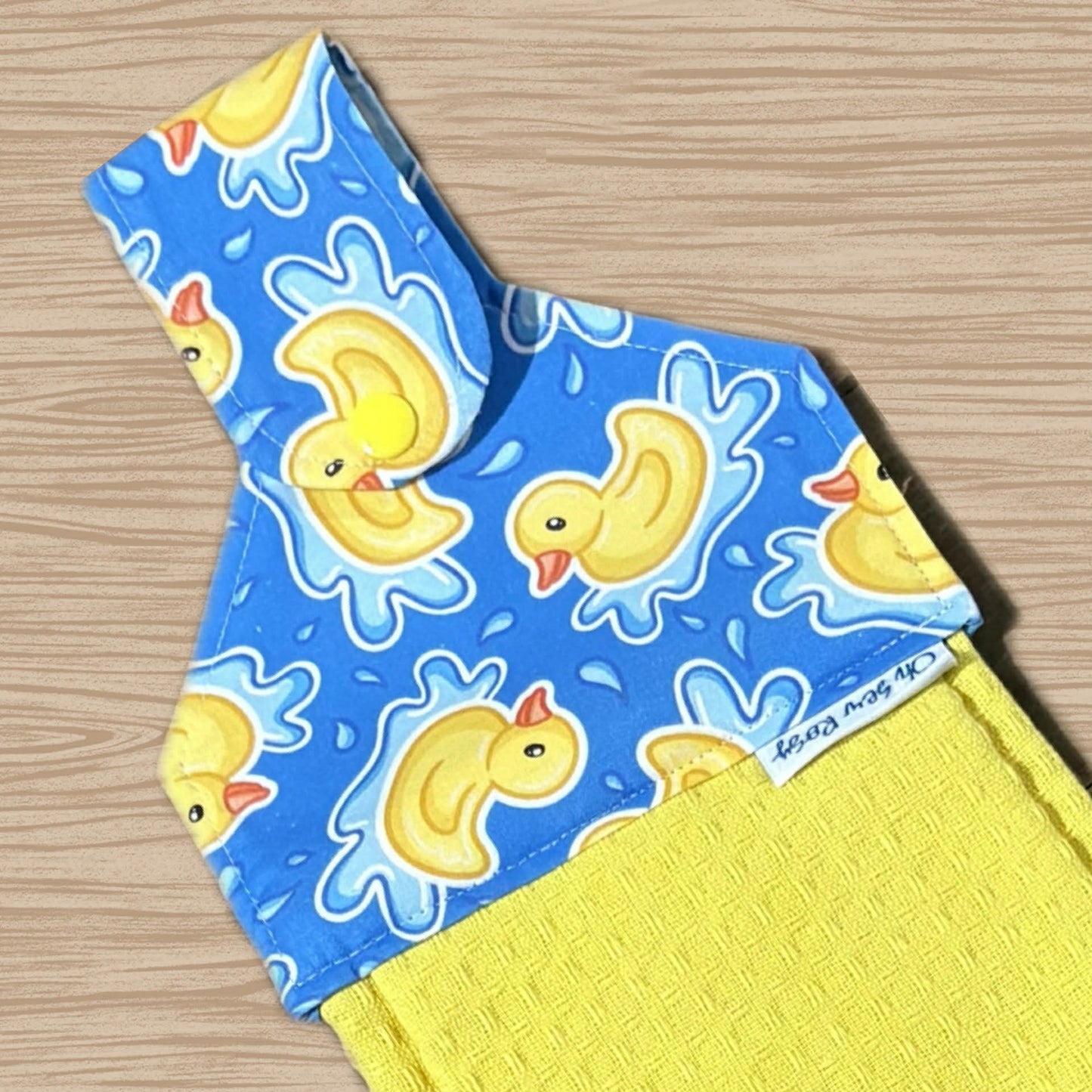 OH SEW ROSY: Hanging Towels- Yellow Ducky