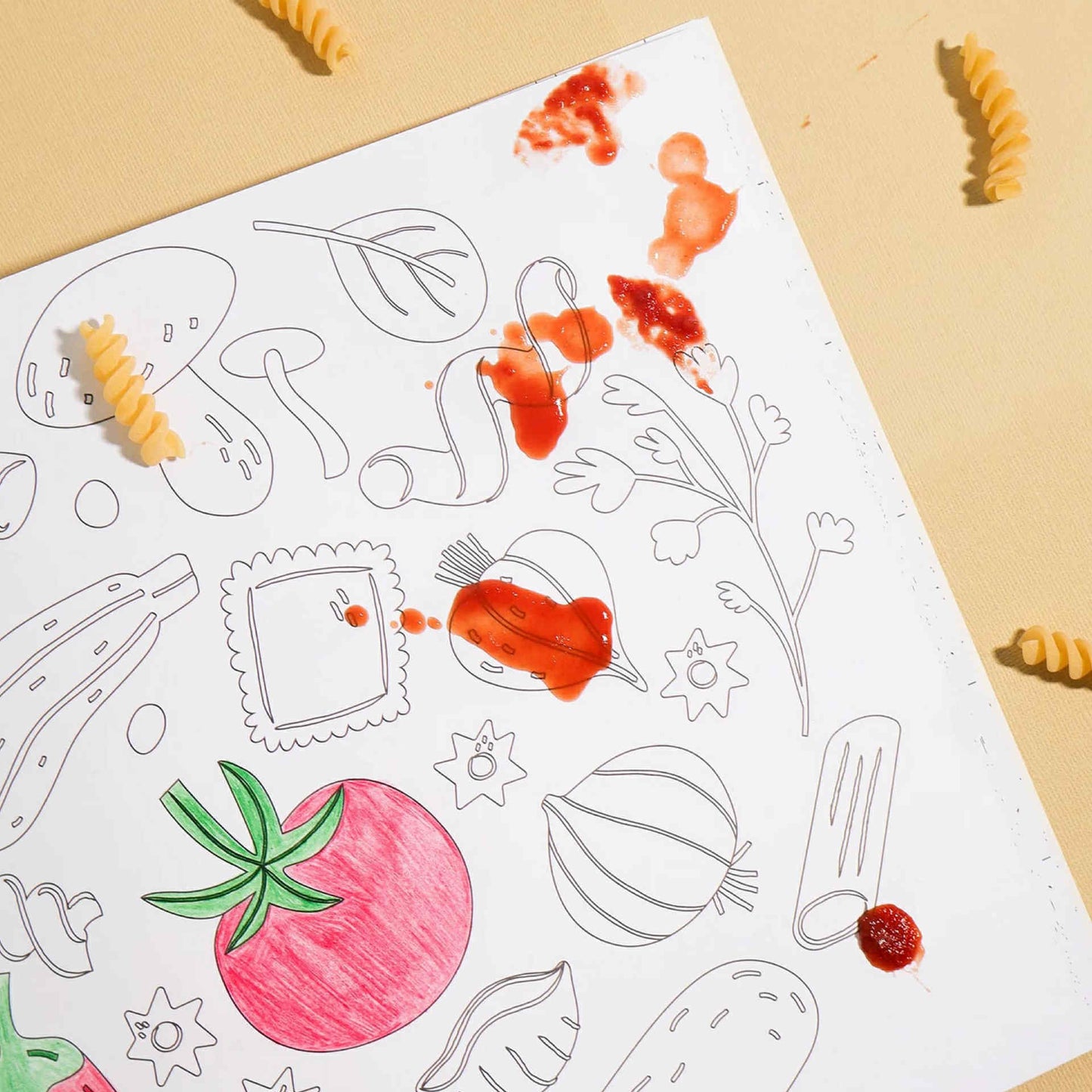 JOURNEY OF SOMETHING- PASTA LOVERS COLOURING BOOK