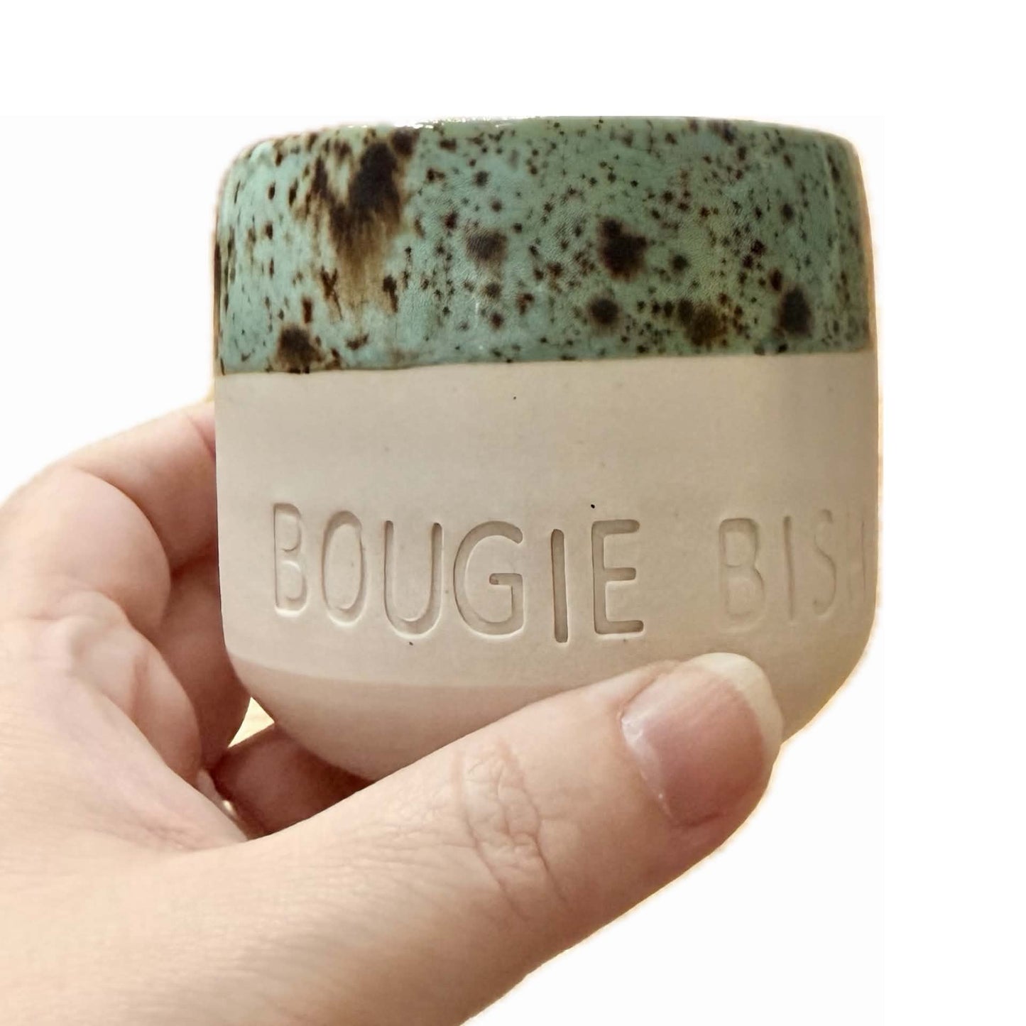 POTTERESS BY ALICIA - BOUGIE BISH - Hand Stamped Mug