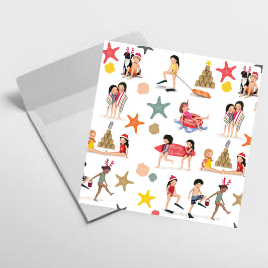 NUOVO - "SUMMER CHRISTMAS" SQUARE GREETING CARD