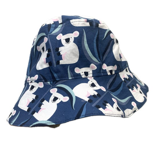 Teacups n Quilts - Navy Koalas Fabric Hat- Kids Size Small