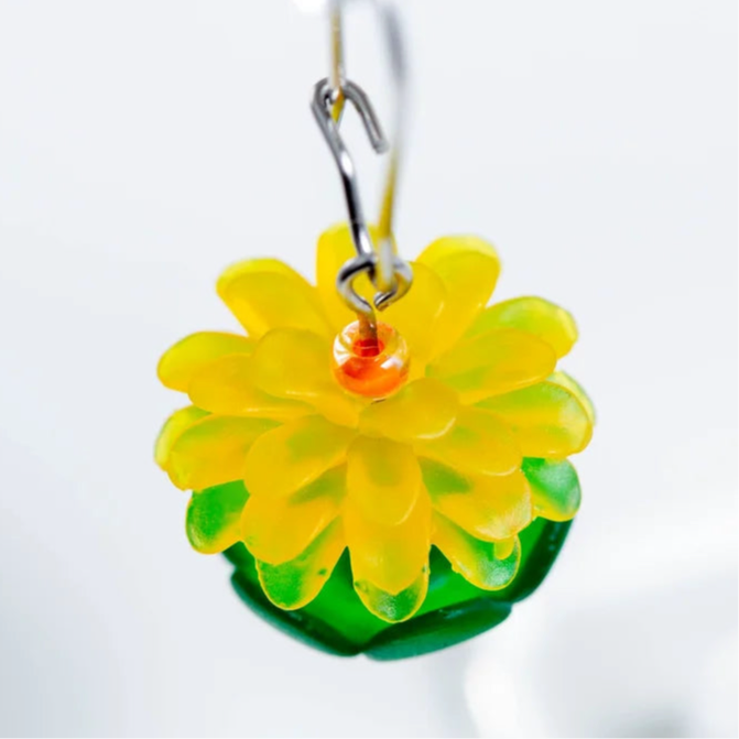 CLAIRE ISHINO- Dandelion Flower Earrings