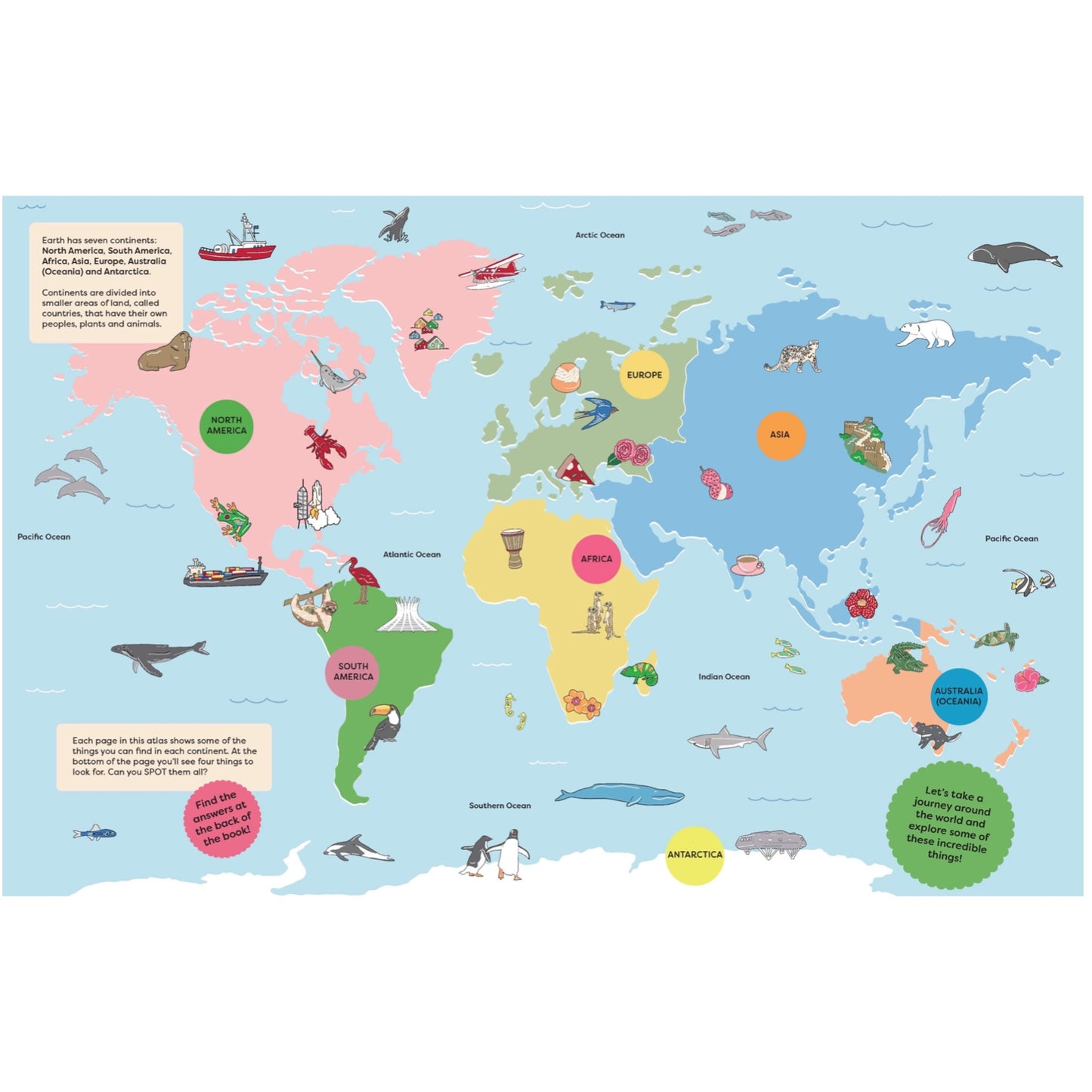 BOOKS & CO- Spot It: Around the World Atlas- Board Book