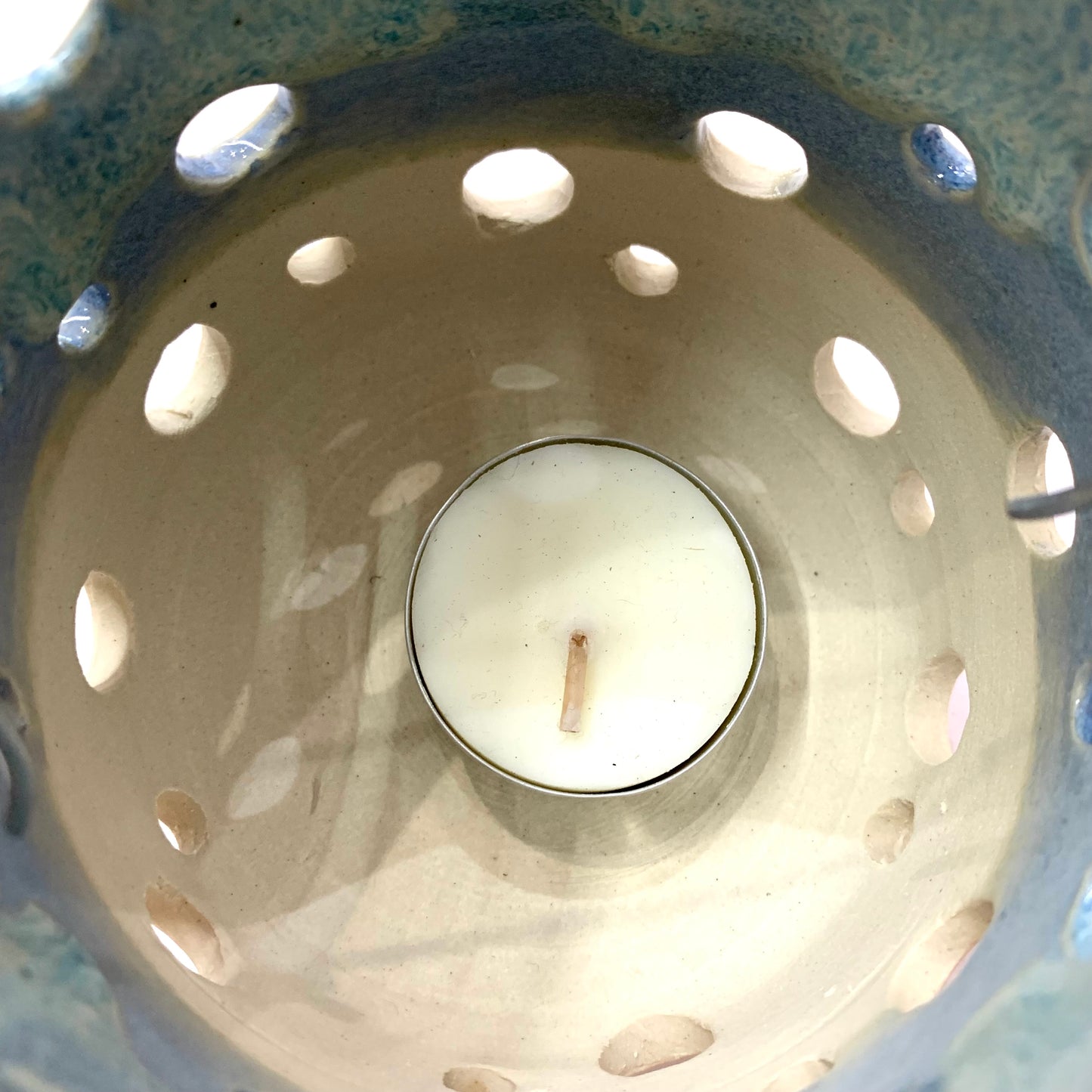 EARTH BY HAND- Blue Melt Hanging Lanterns