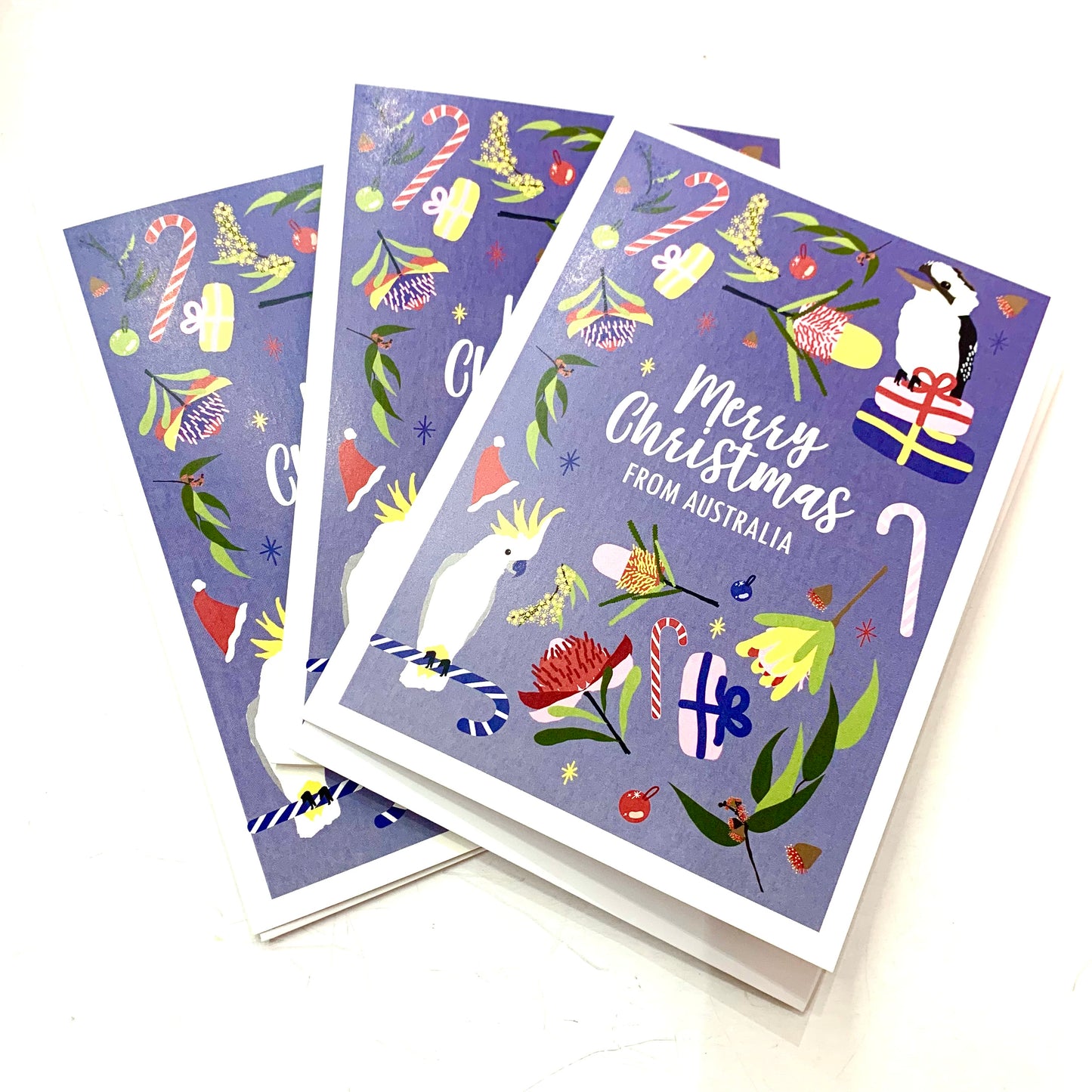 CANDLEBARK CREATIONS - "Christmas Flora & Fauna" Australiana Single Cards