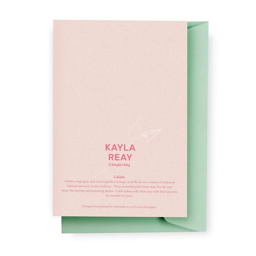 KAYLA REAY- Galahs Greeting Card