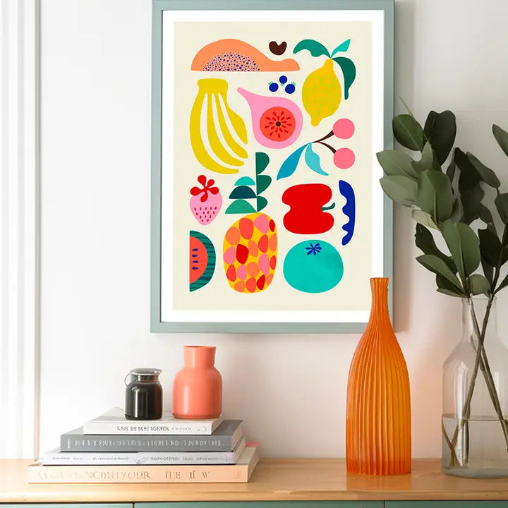 3 BIRDIES STUDIO- "Summer Fruit" A4 Art Print