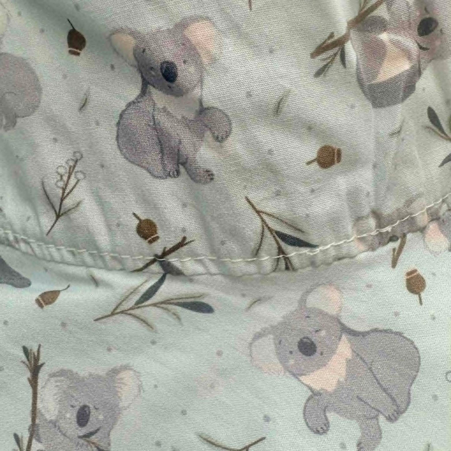 Teacups n Quilts - May Gibbs Fabric Hat Fabric Hat - Koala Blue Background - Kids Size Small