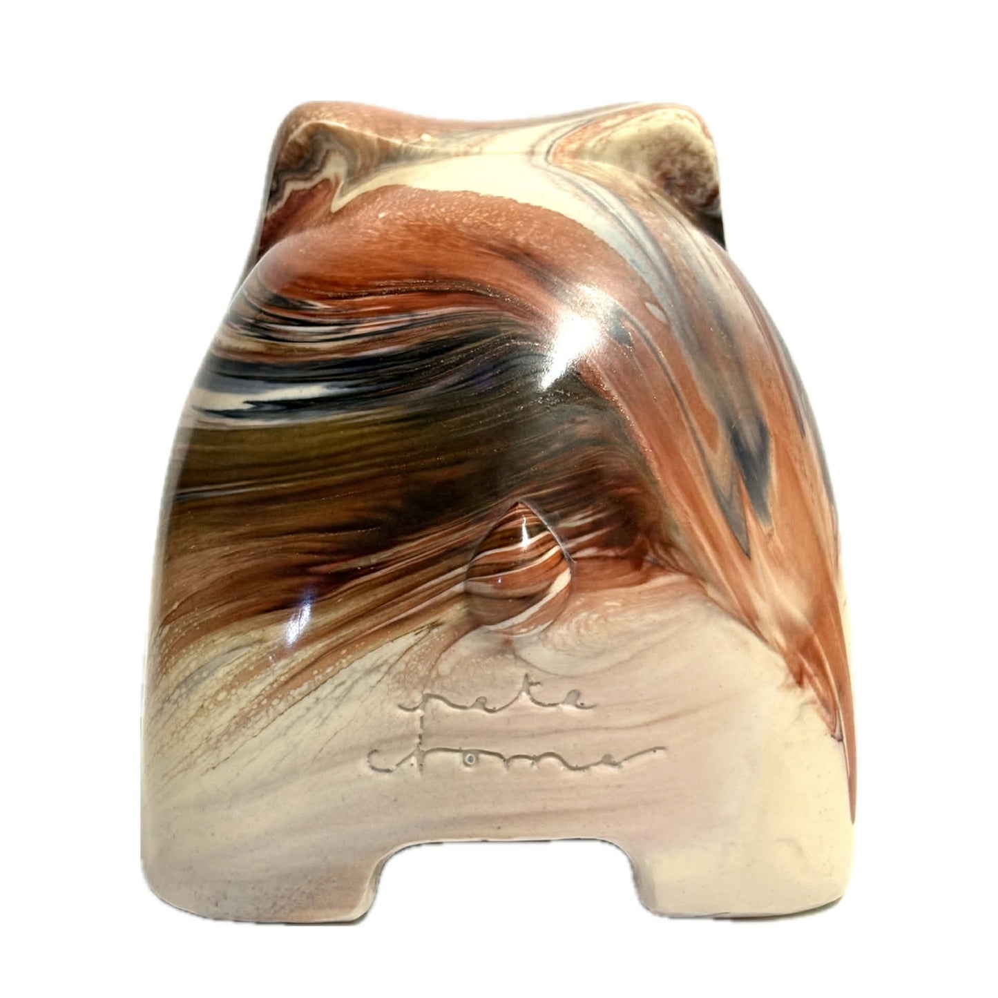 PETE CROMER - RESIN WOMBAT Natural #3 - Tiramisu