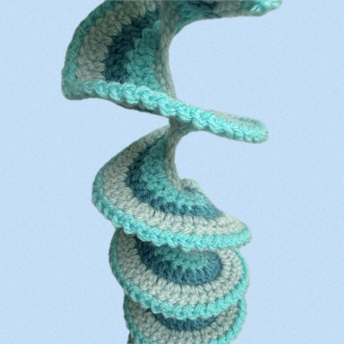 BEAKNITS- CROCHETED WHIRLY TWIRLER - Blues