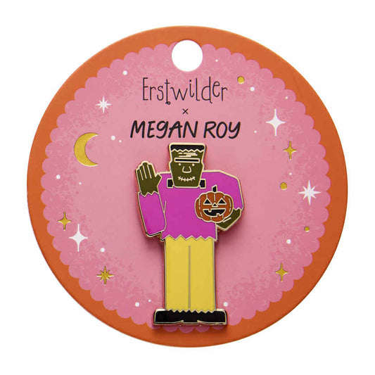 ERSTWILDER - "Frankenstein's Friendly Monster Enamel Pin" - HAUNTED AT HEART- HALLOWEEN COLLECTION