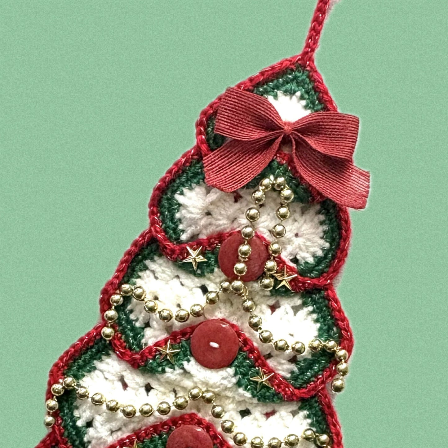BEAKNITS- "OH CHRISTMAS TREE"- CROCHETED WALL HANGING 3