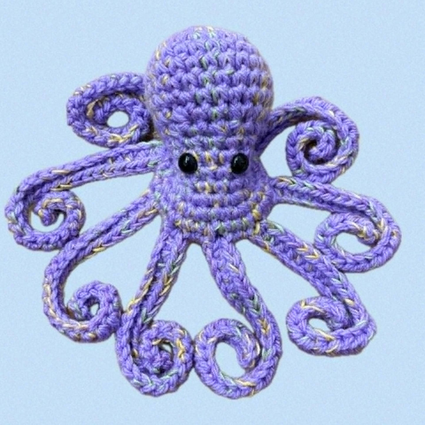 BEAKNITS- CROCHETED OCTOPUS - Purple Dappled