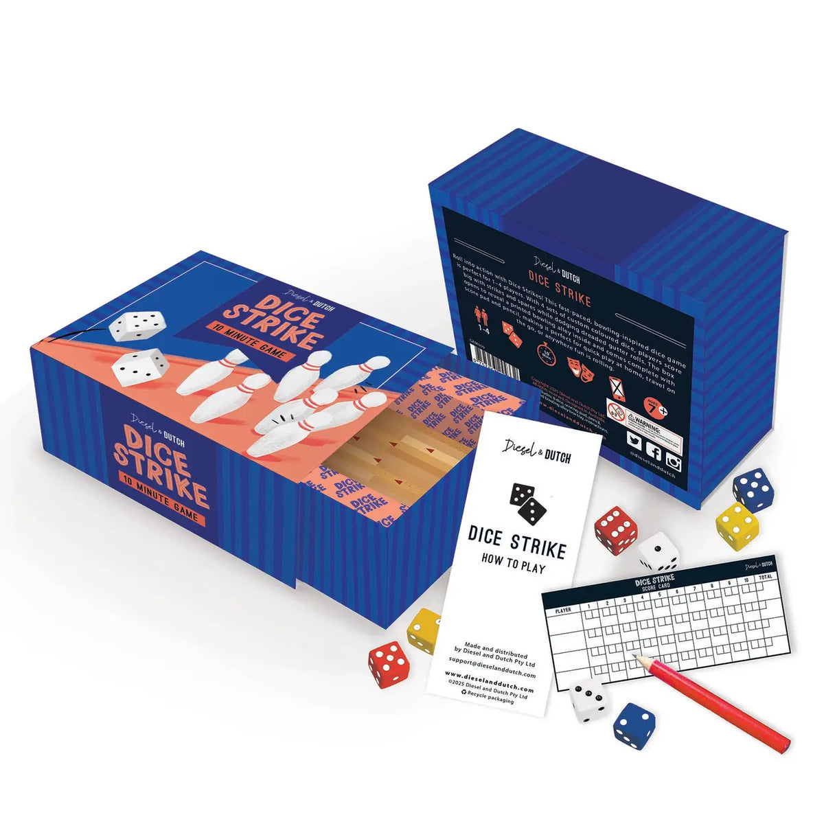 DIESEL AND DUTCH - DICE STRIKE 10 MINUTE GAMES SET