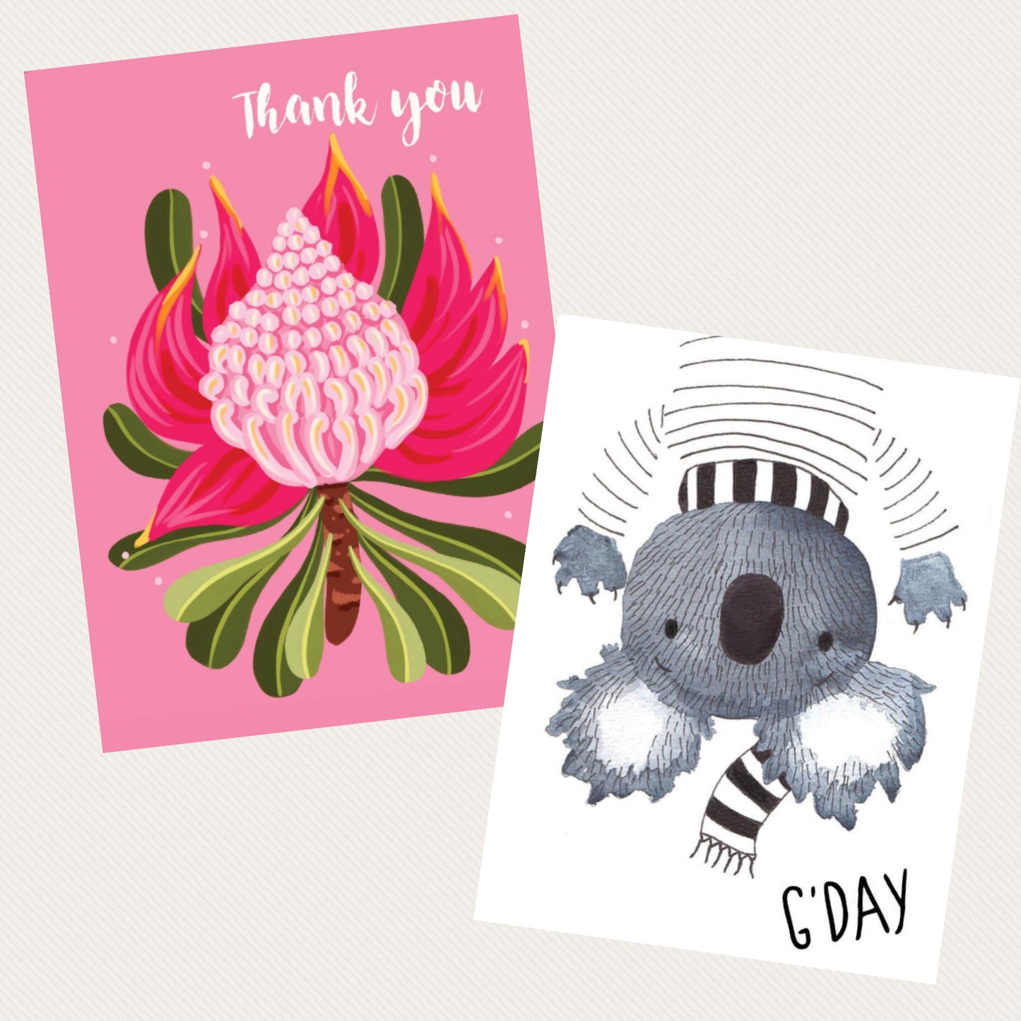NUOVO - TANIA McCARTNEY "G'Day" GREETING CARD