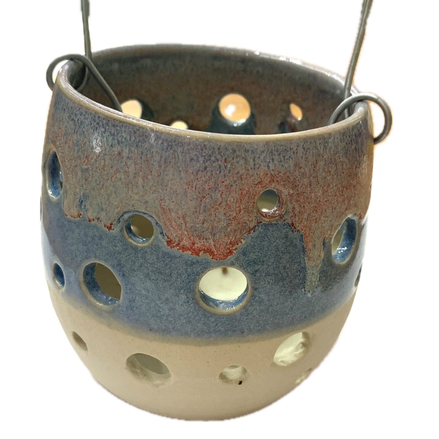 EARTH BY HAND- Blue & Pink Hanging Lanterns