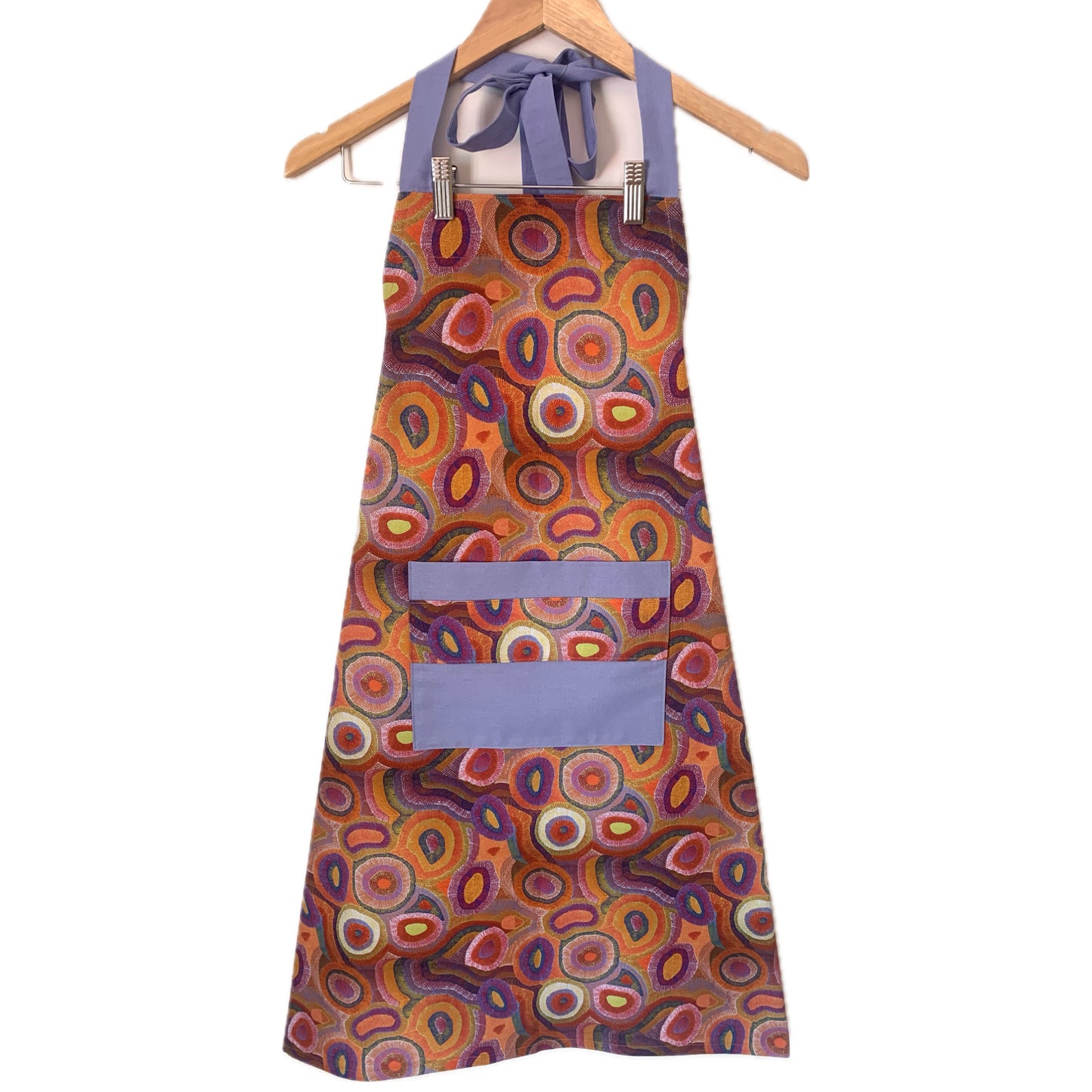 MUMMA WHOOPEE - "Jukurrpa- Water Dreaming" FABRIC APRON- Warlukurlangu Fabric