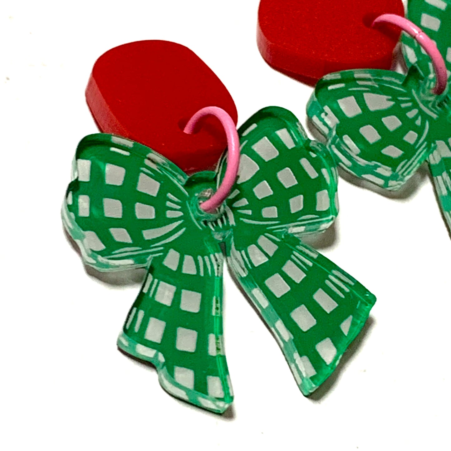 MAKIN' WHOOPEE - “Festive Bows” CHRISTMAS STUD DANGLES