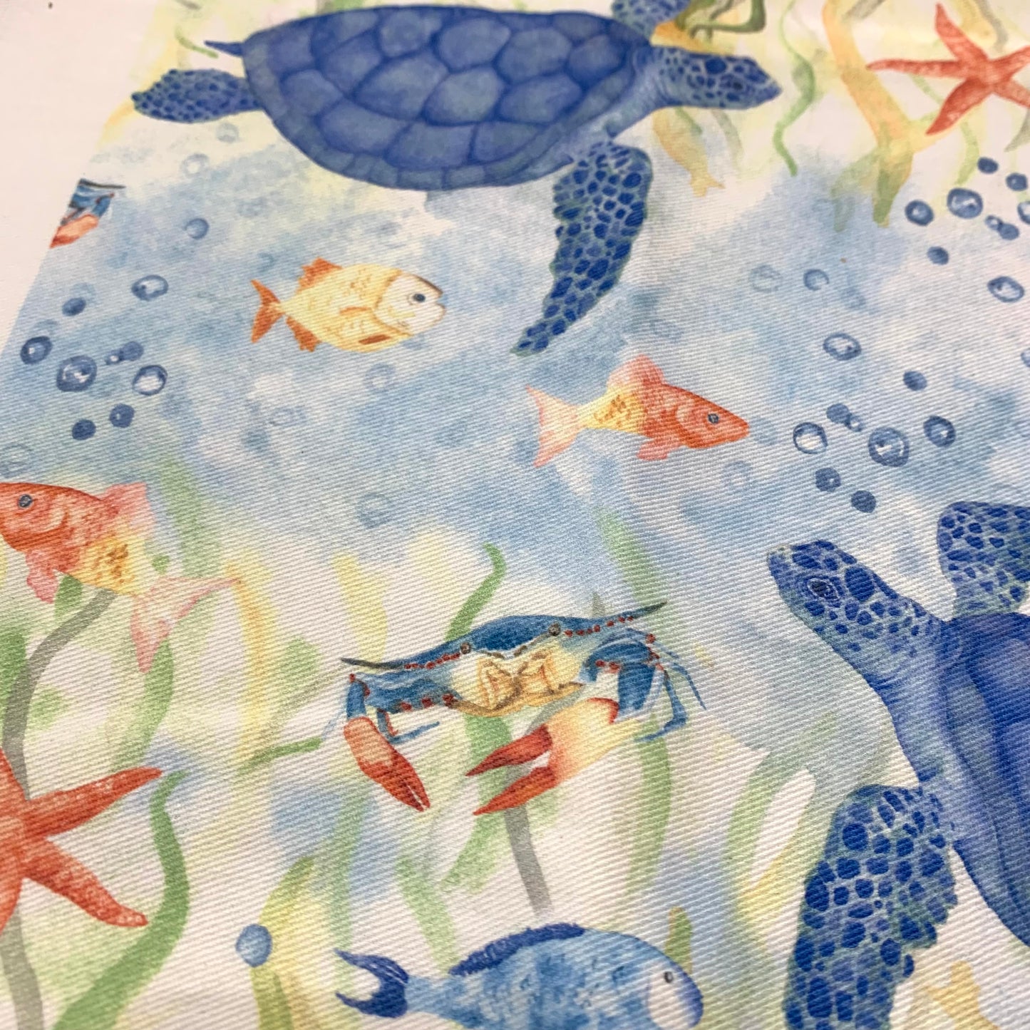 Shanna Trees Creations- "Turtles" Cotton Tea Towel