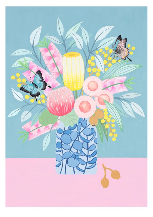 CLAIRE ISHINO- SMALL LIMITED EDITION A5 PRINTS- The Ulysses Butterfly