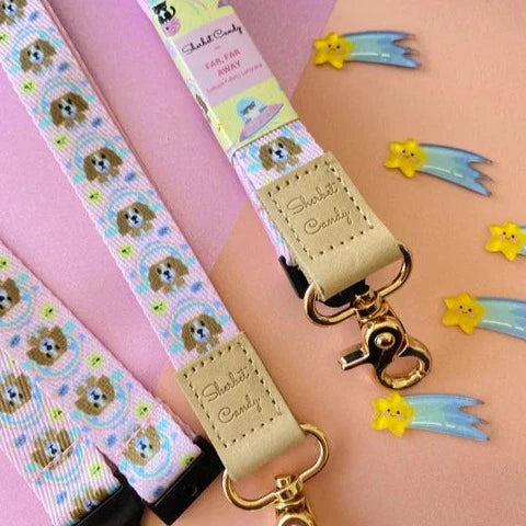 SHERBET CANDY- Far Far Away Collection - Over the Rainbow Deluxe Fabric Lanyard