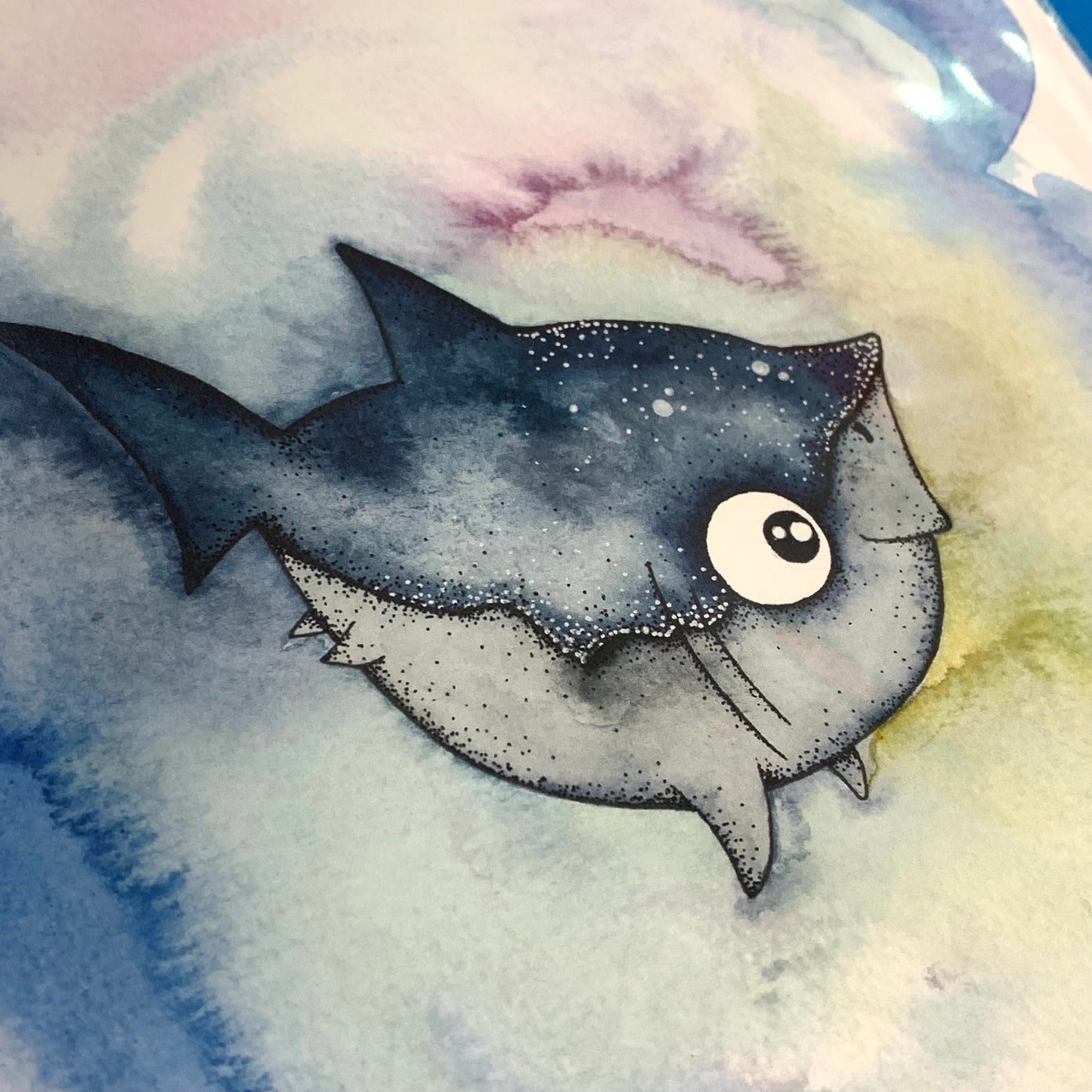 DONNA K CREATIONS- A4 ART PRINTS- Little Shark