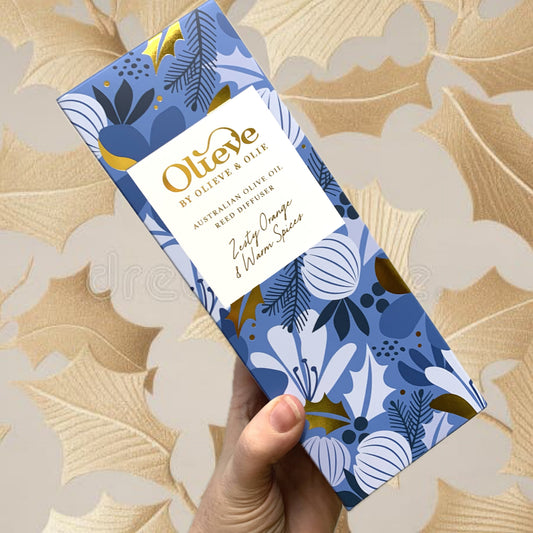 OLIEVE AND OLIE- Christmas Diffuser- Blue