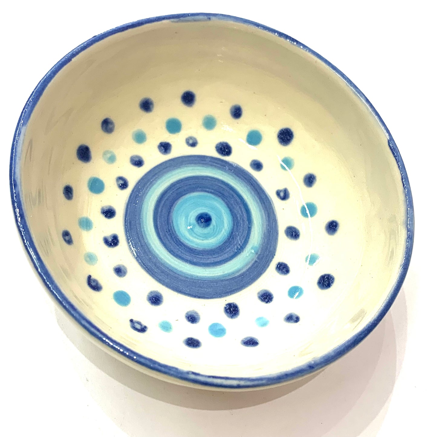 EARTH BY HAND- Dot Dishes- Blues