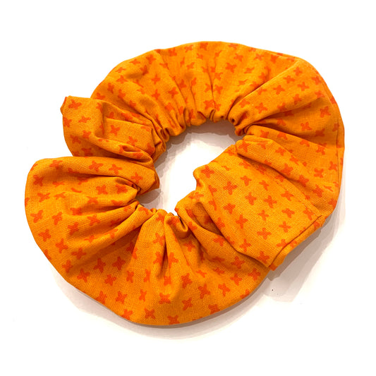 MAKIN' WHOOPEE - "Orange Cross" Jumbo Scrunchies