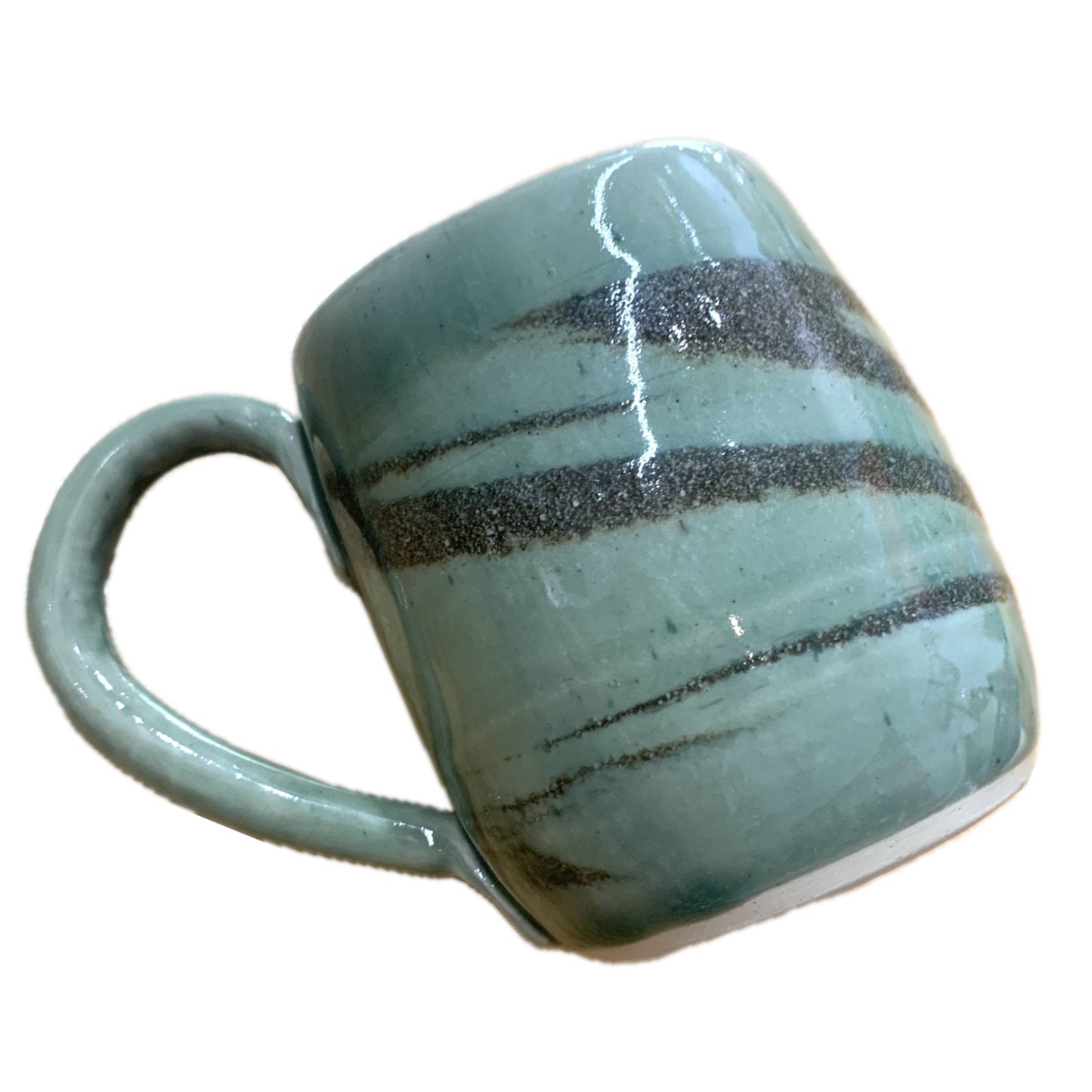 EARTH BY HAND- Green & Brown Swirl Mugs