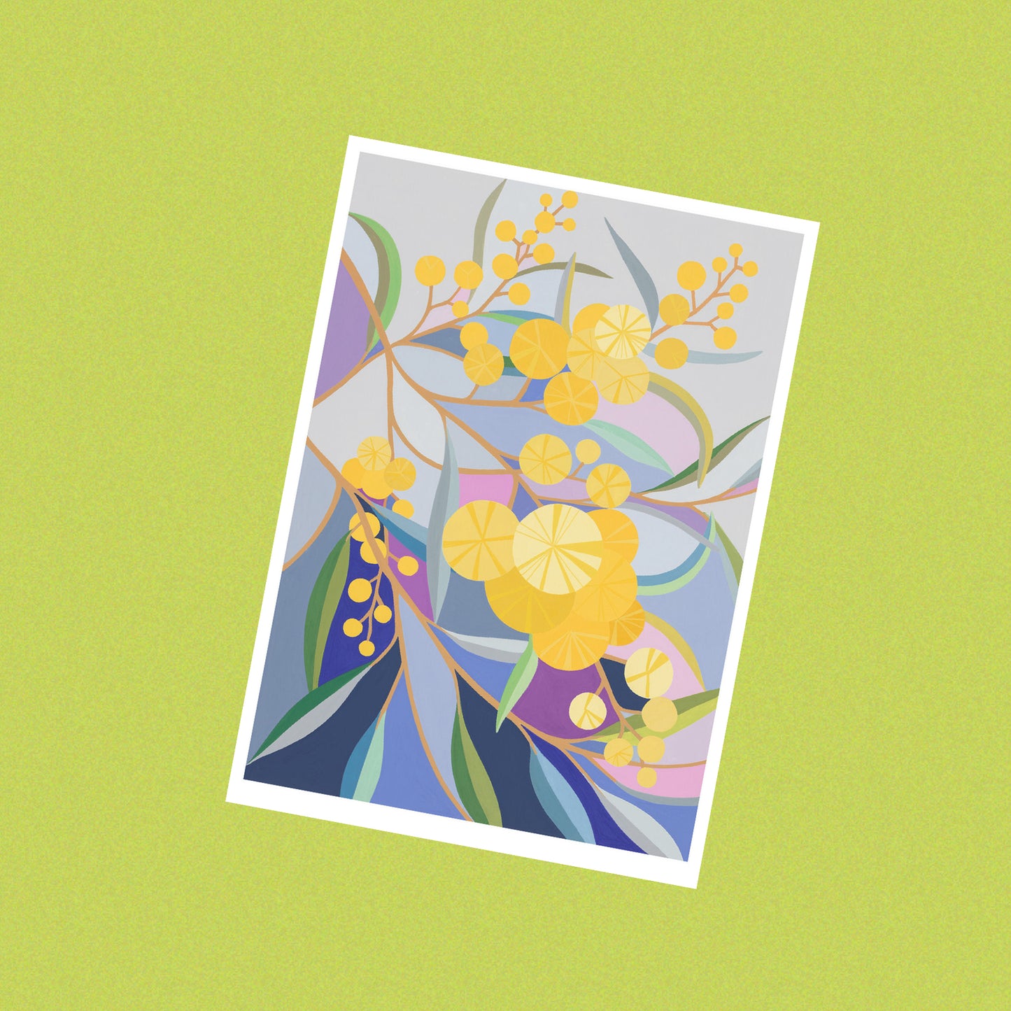 CLAIRE ISHINO- SMALL LIMITED EDITION A5 PRINTS- Wattle on my Walk