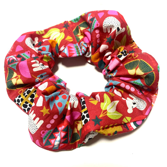 MUMMA WHOOPEE - Jumbo "Abstract Australiana" Christmas Scrunchies